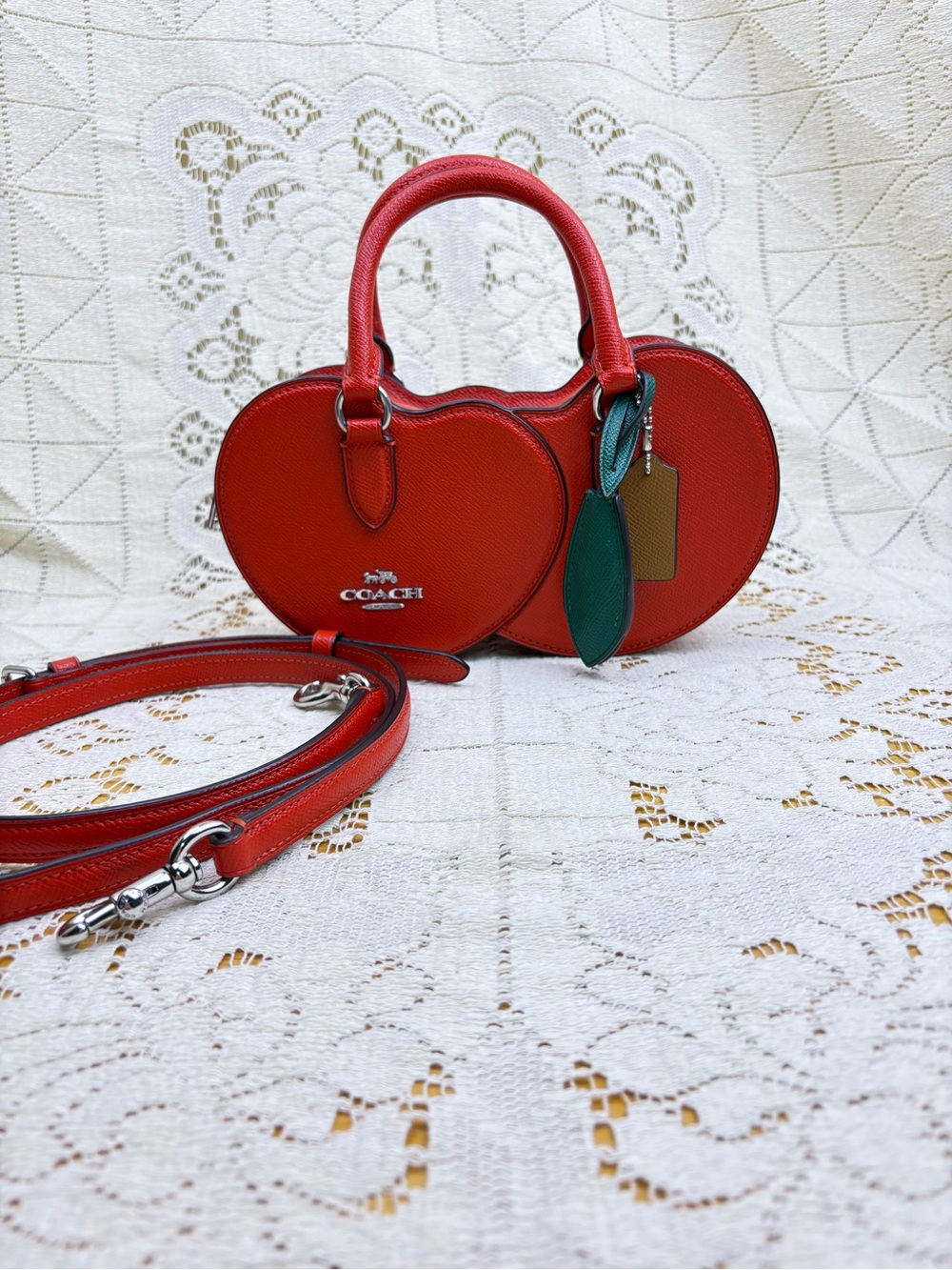 Coach Cherries Shape Crossbody Satchel Bag